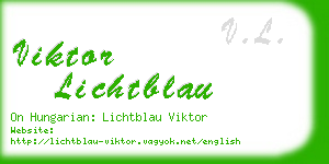 viktor lichtblau business card